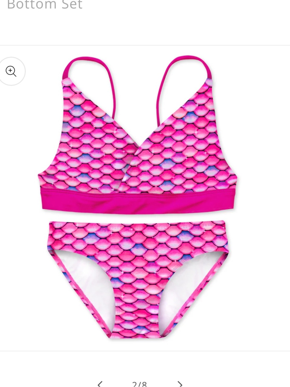 Kids Pink Mermaid Swimsuit Fin Fun